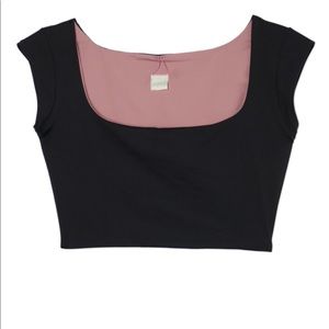 L Space Prism Reversible Cap Sleeve Swim Top M